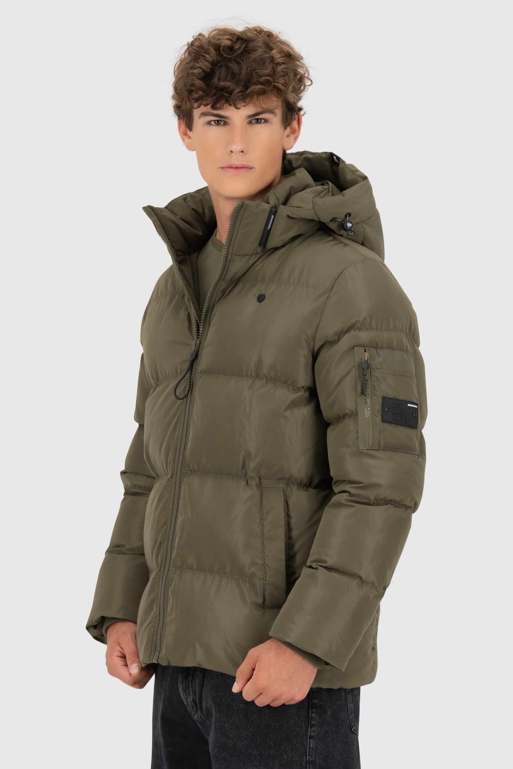 JamesAK A Puffer Jacket Dunkelgrün