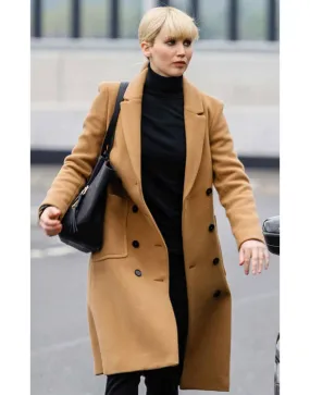 Jennifer Lawrence Red Sparrow Coat - Dominika Egorova Brown Coat