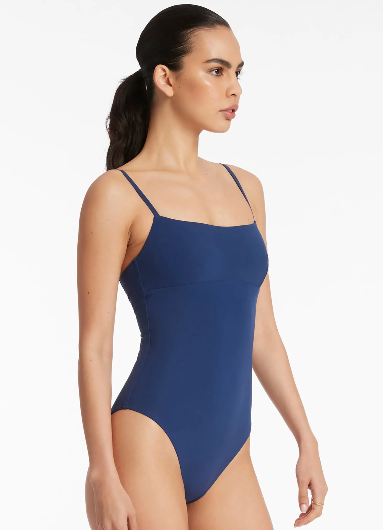 Jetset Tank One Piece - Pacific Blue