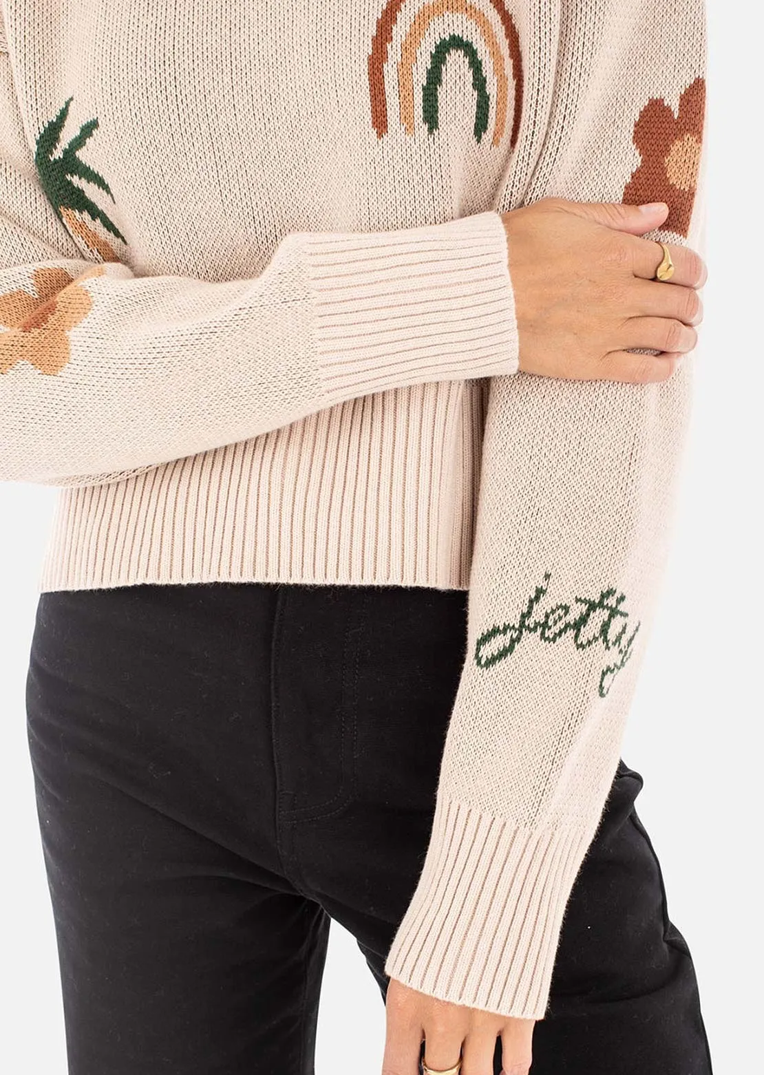 Jetty Women's Crescent Jacquard Sweater