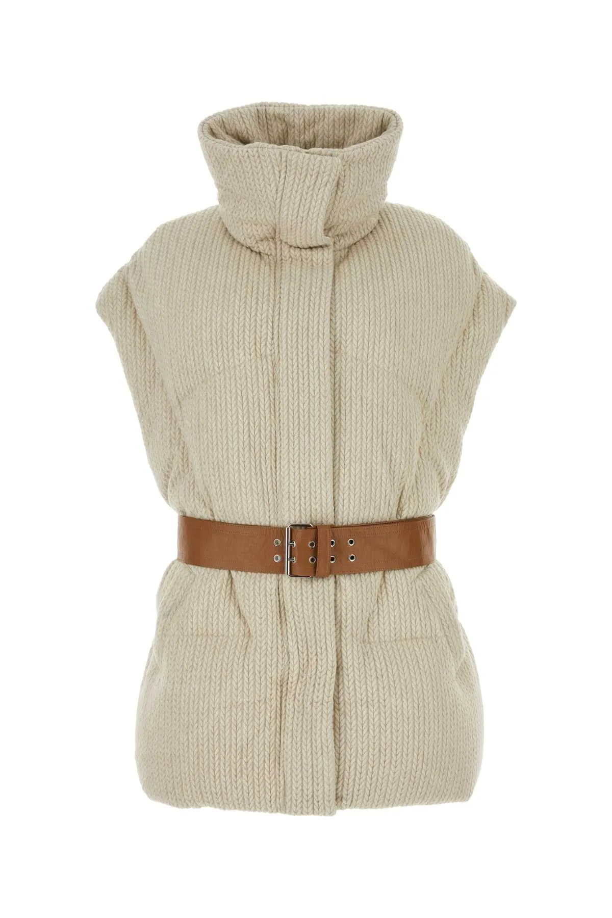 Khrisjoy Sand Knit Sleeveless New Iconic Down Jacket