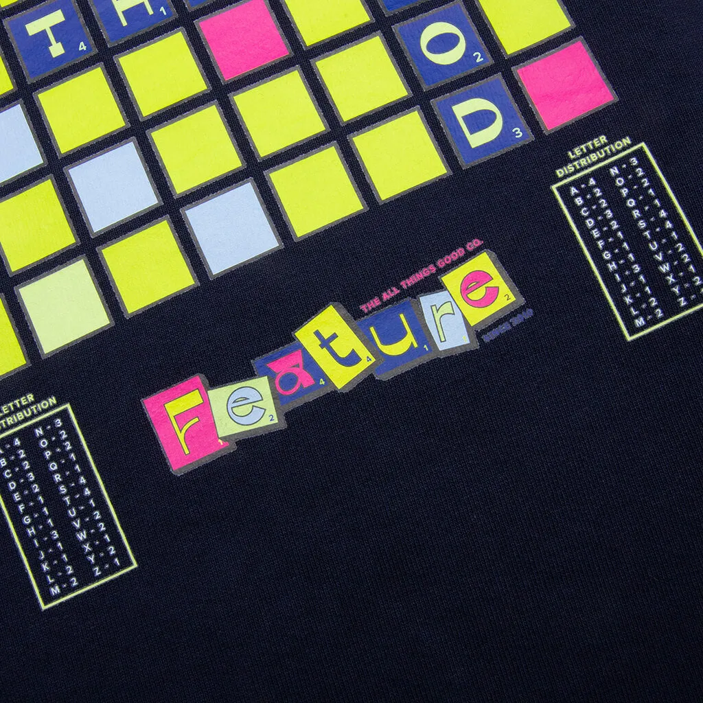 Kids Scrabble Crewneck - Navy