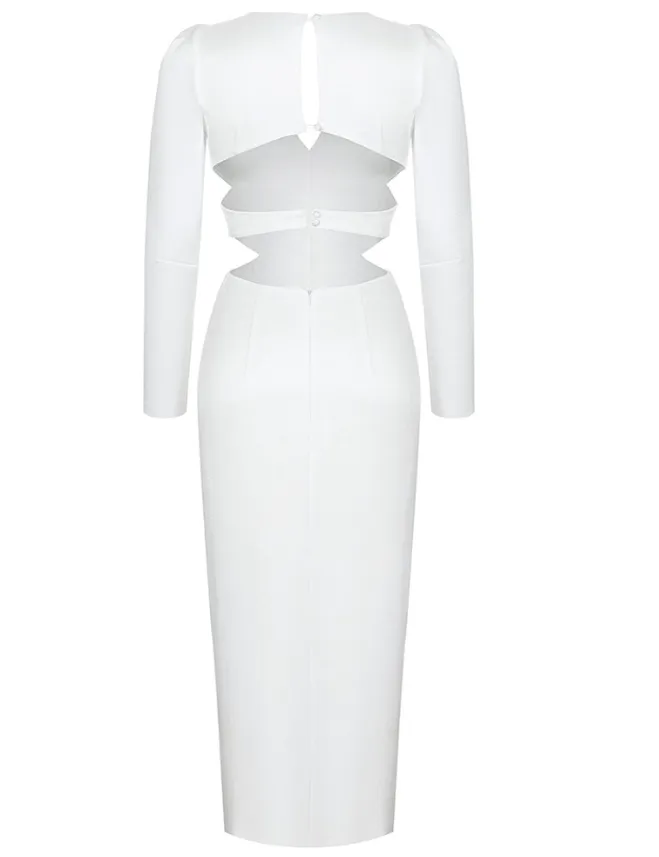 Lalita White Midi Dress