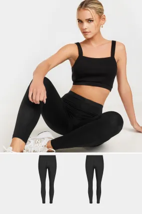 Leggings | Petite 2 Pack Basic Leggings | PixieGirl