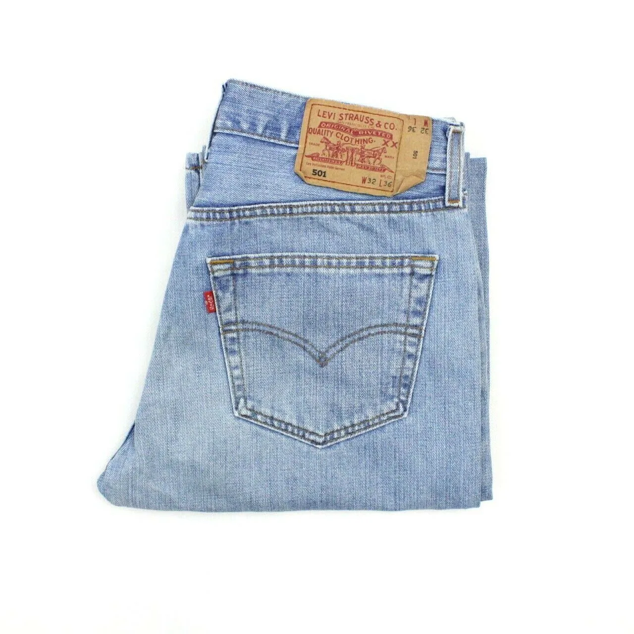 LEVIS 501 Denim Jeans Light Blue | W30 L36