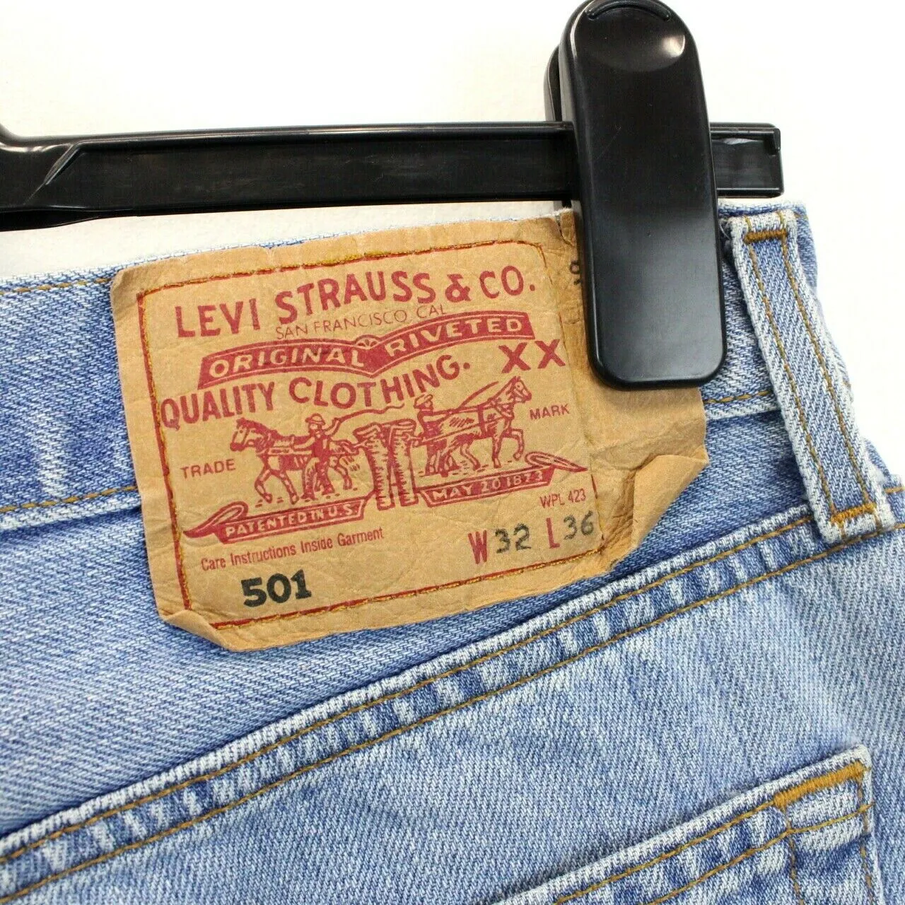 LEVIS 501 Denim Jeans Light Blue | W30 L36