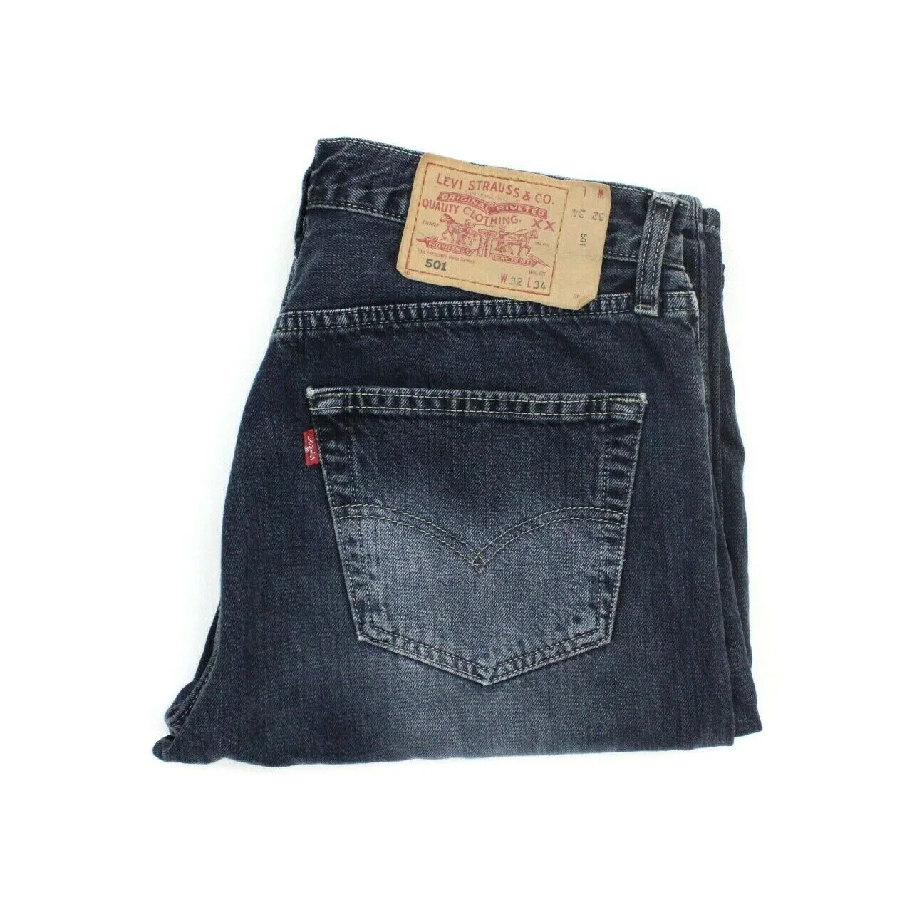 LEVIS 501 Jeans Black Charcoal | W32 L34