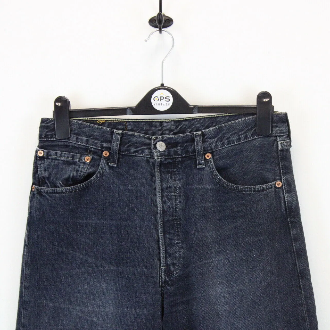 LEVIS 501 Jeans Black Charcoal | W32 L34