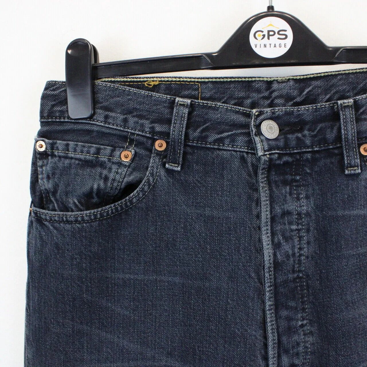 LEVIS 501 Jeans Black Charcoal | W32 L34