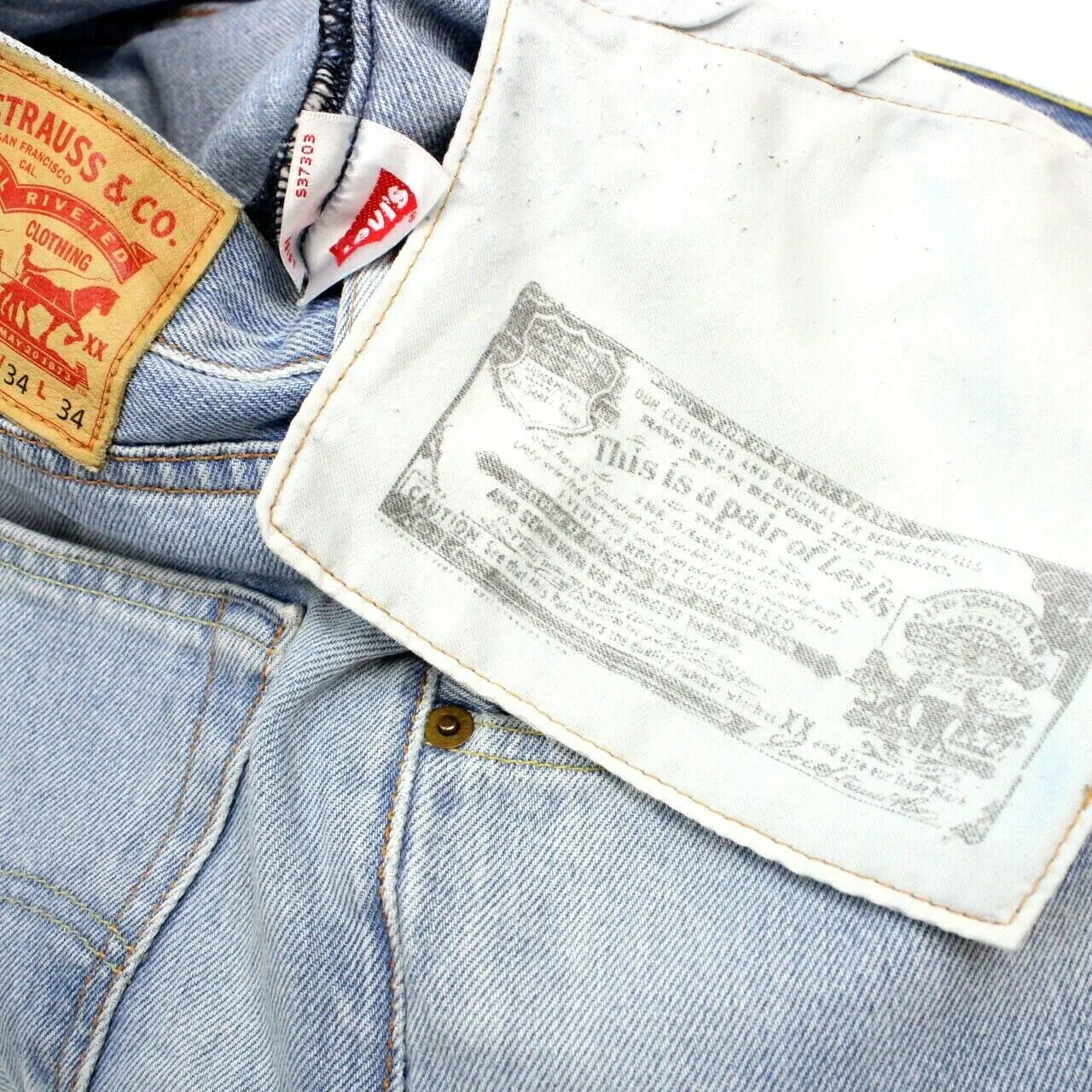 LEVIS 501 Jeans Light Blue | W34 L34