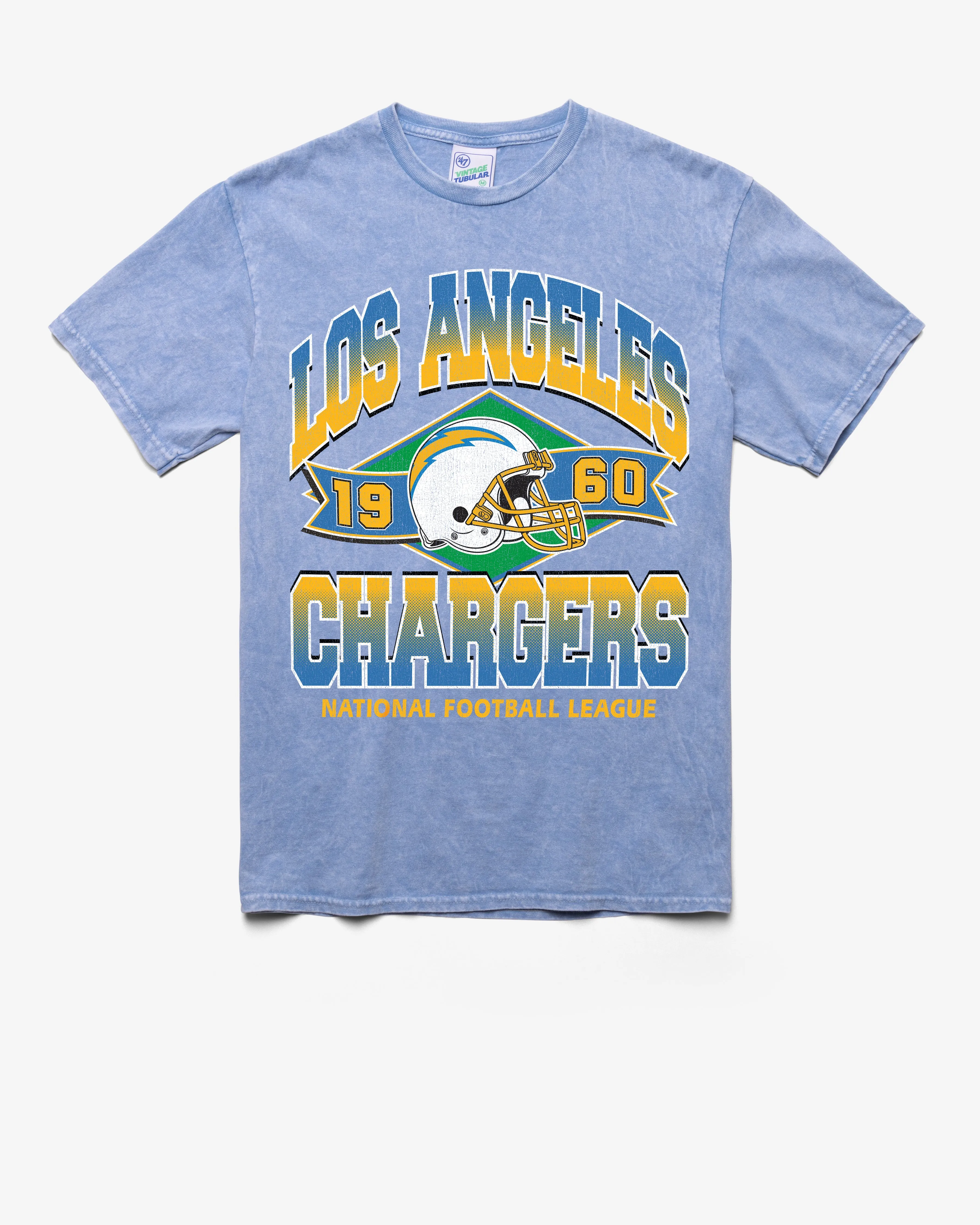 LOS ANGELES CHARGERS HISTORIC LOCKER '47 VINTAGE TUBULAR TEE