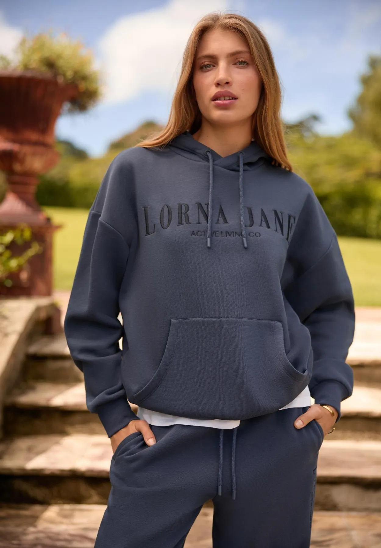 Lounge Fleece Hoodie | Blue | Jackets, Hoodies and Sweats | Lorna Jane Australia