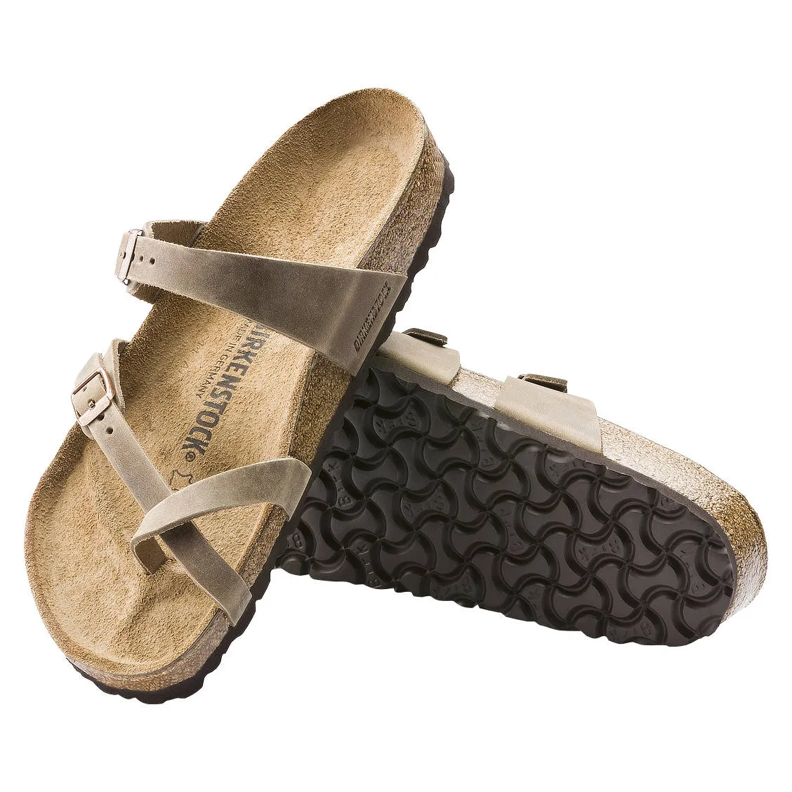 Mayari (Tobacco Brown) Oiled Leather Thong Sandal