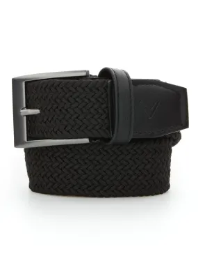 Mens Solid Braided Belt