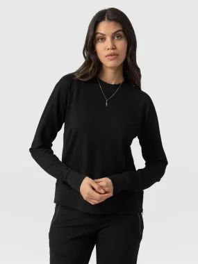 Morgan Zip Sweater - Black