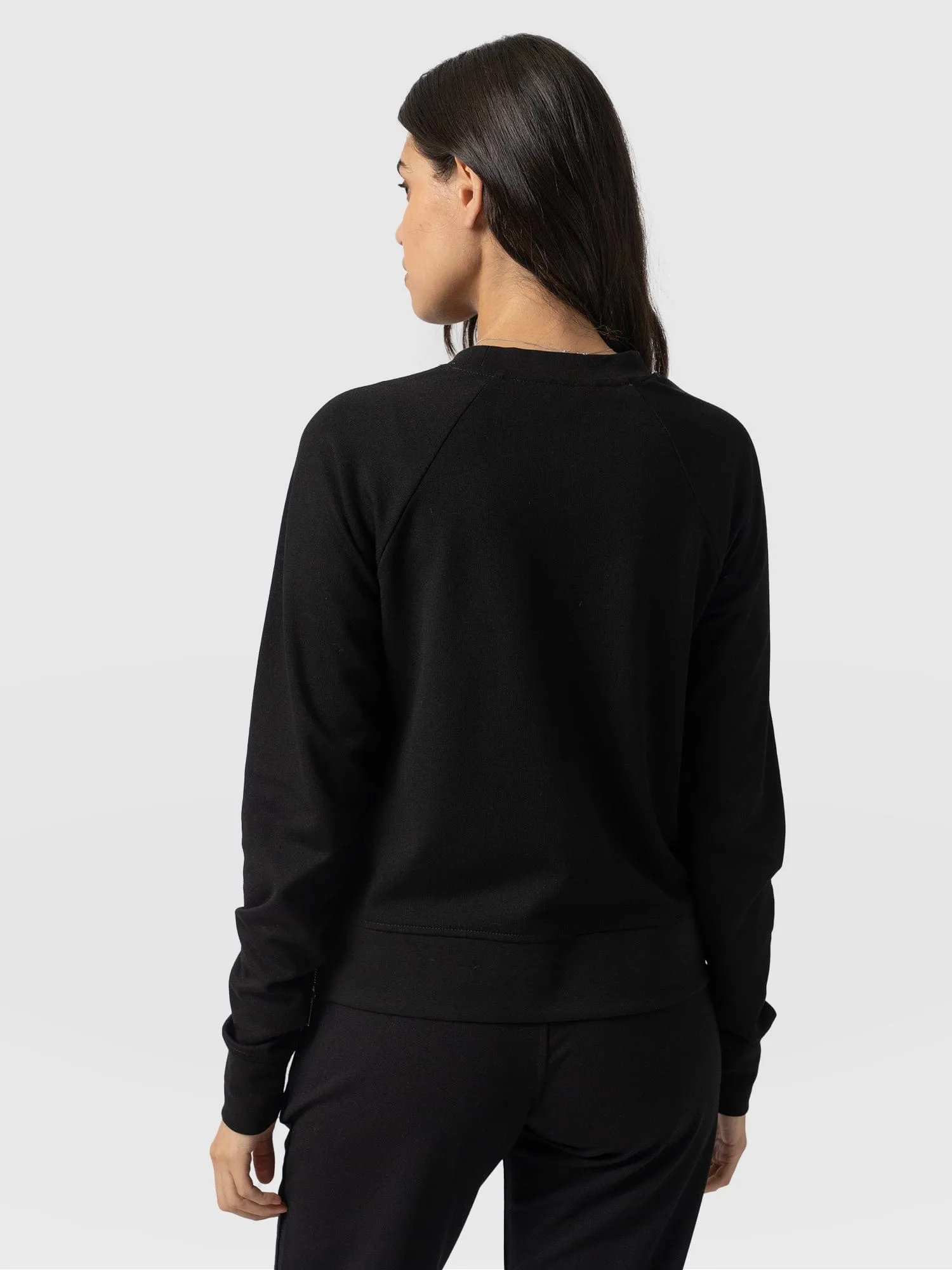 Morgan Zip Sweater - Black