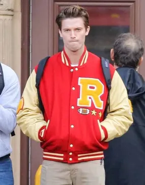 Moxie Patrick Schwarzenegger Varsity Jacket | Ujackets.com - 50% OFF