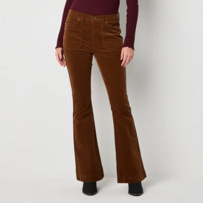 new!a.n.a Womens High Rise Flare Corduroy Pant