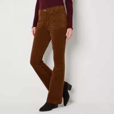 new!a.n.a Womens High Rise Flare Corduroy Pant