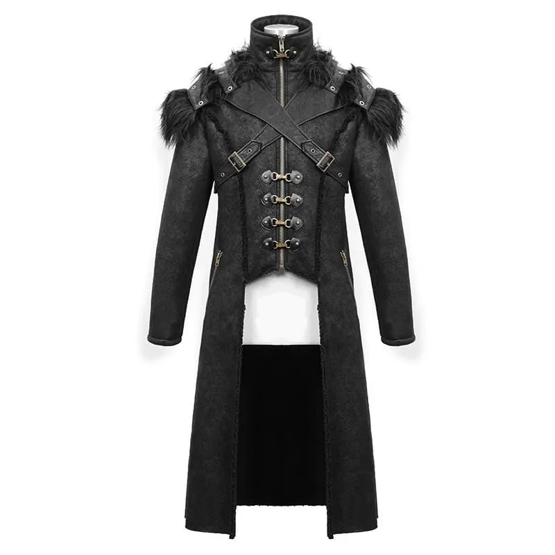 Numinous Gothic Fur Coat for Men | Kilt and Jacks