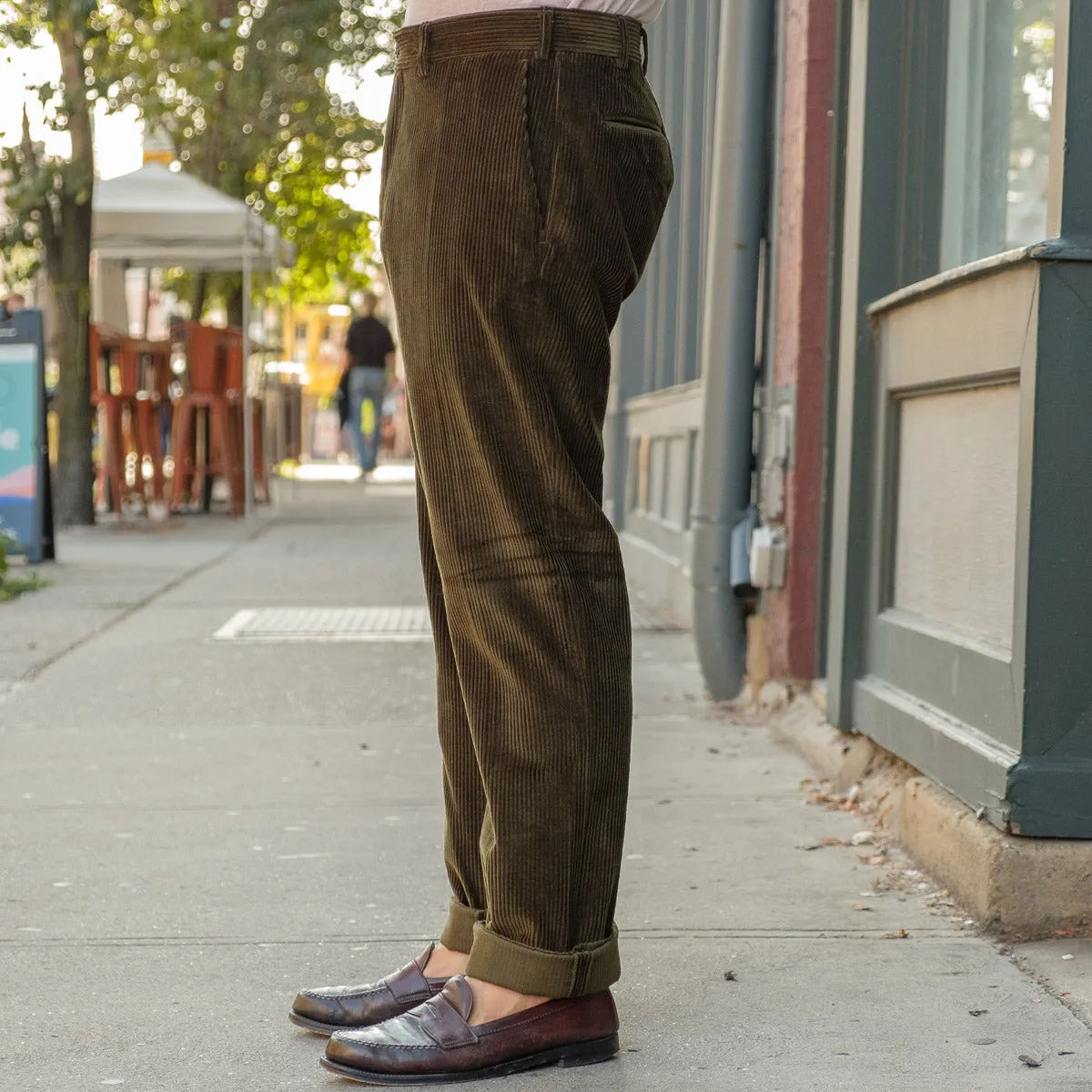 Olive Corduroy Trousers