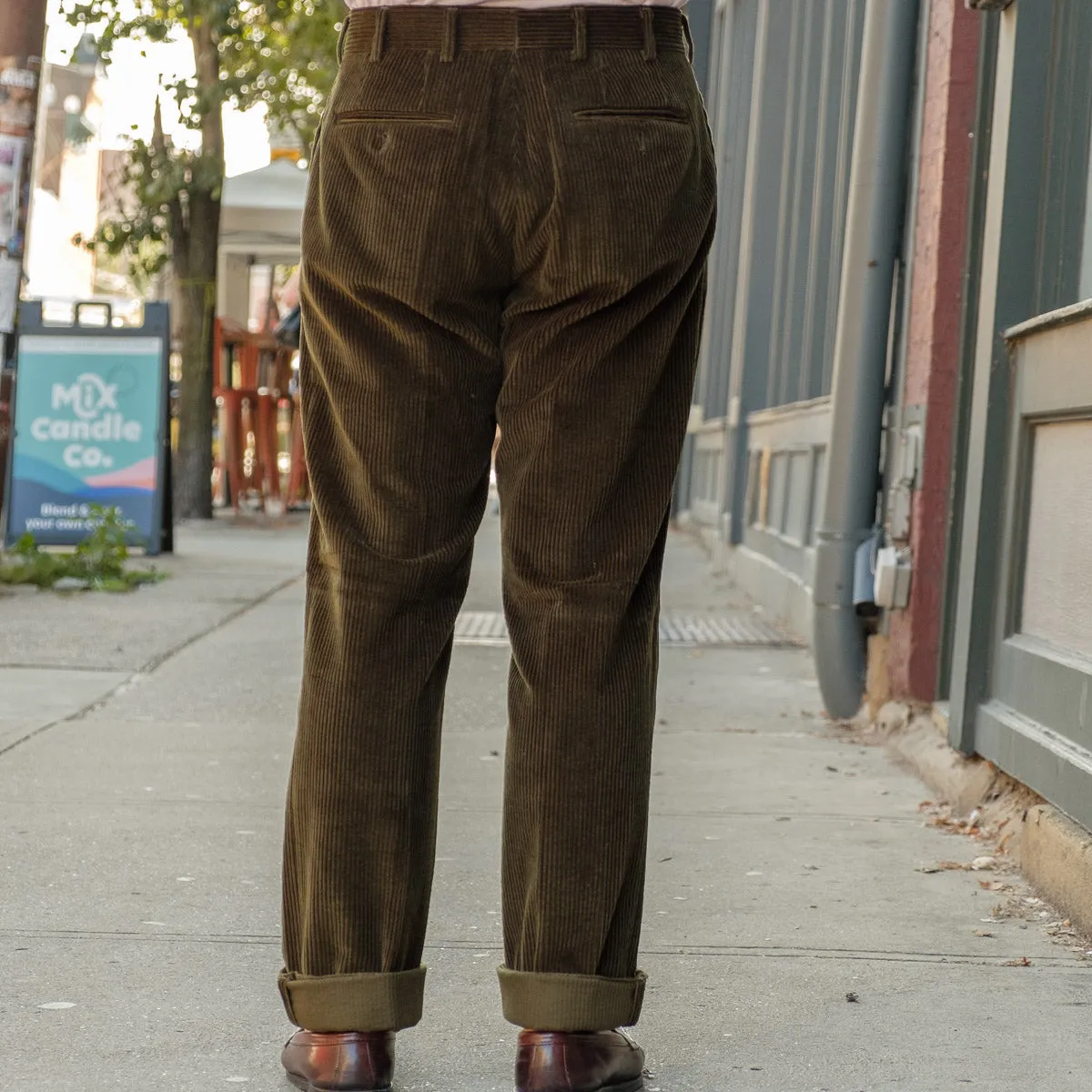 Olive Corduroy Trousers