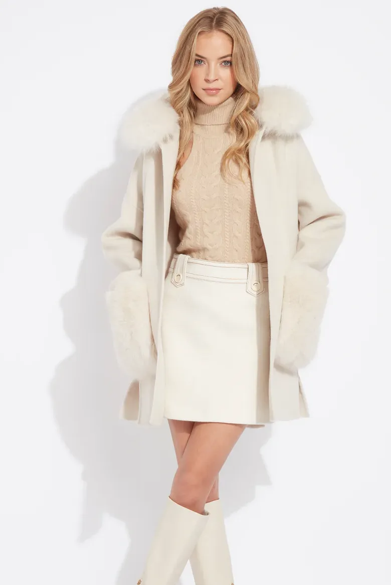 Olympia Cashmere Coat - Cream