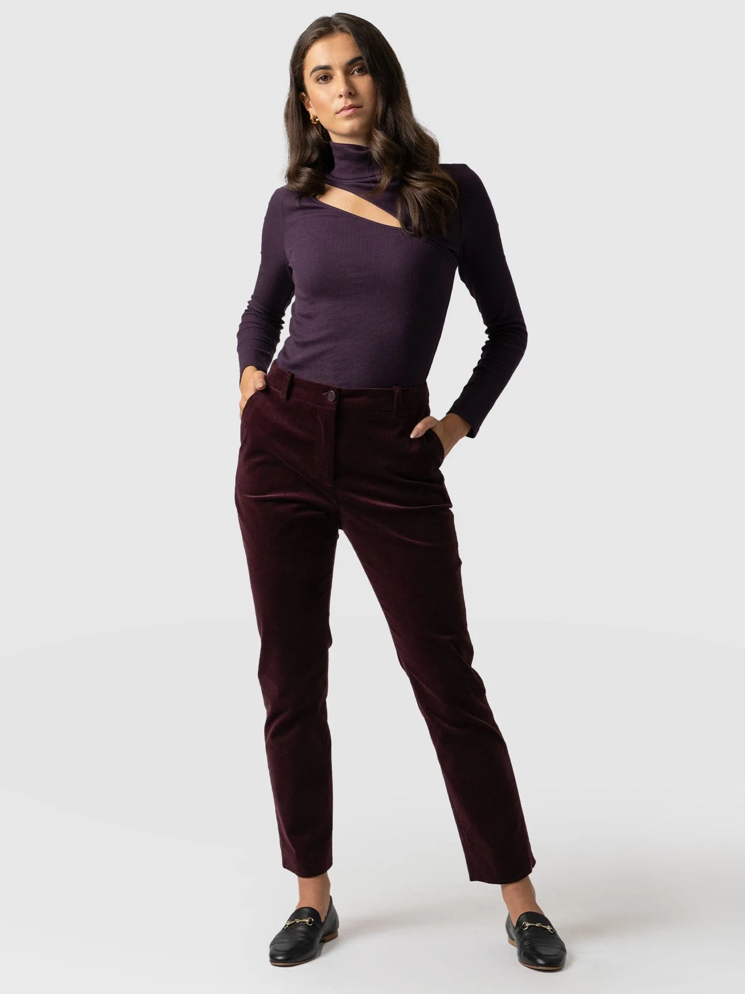 Palmer Pant Corduroy - Plum