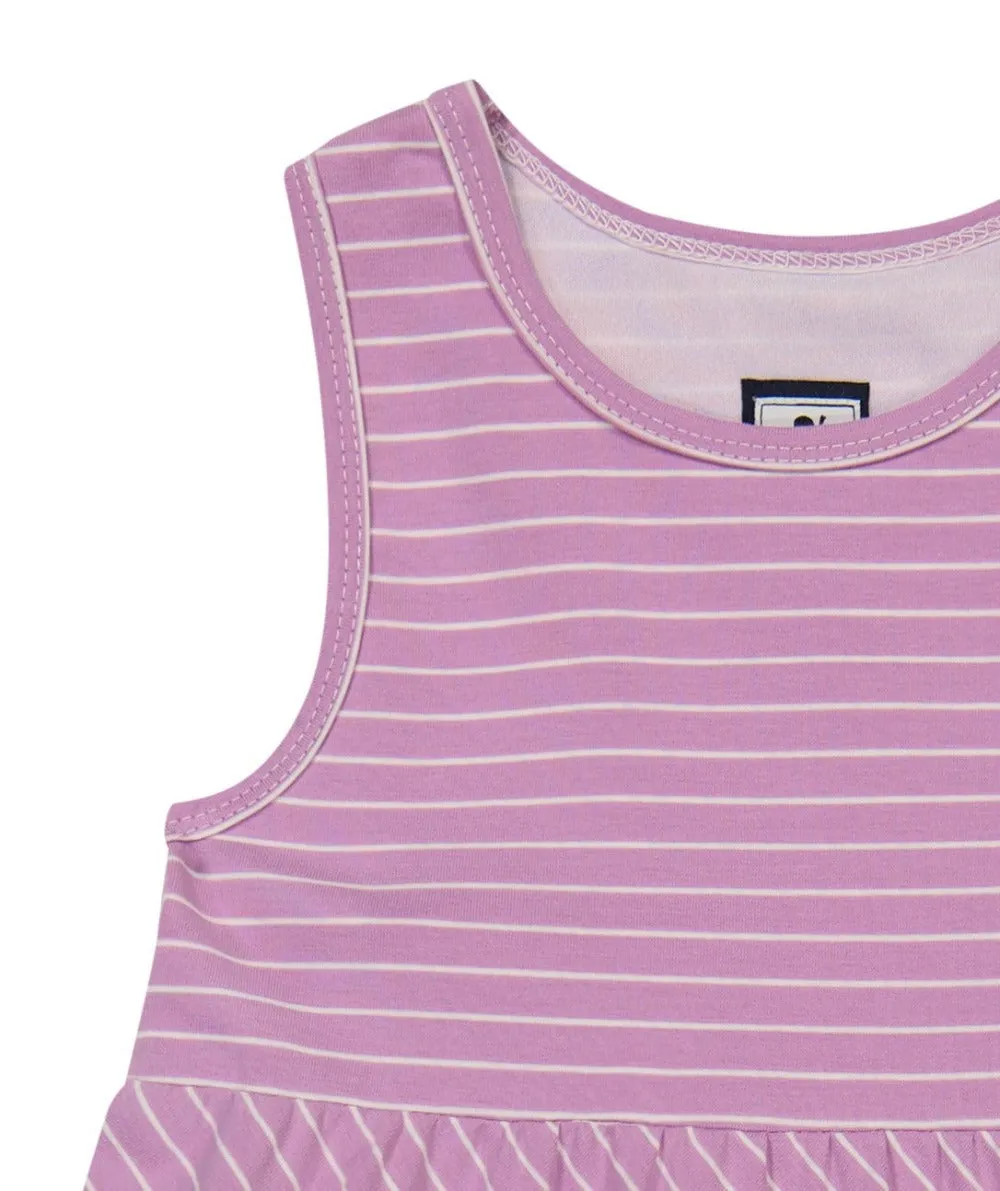 Parker Racerback Dress Lavendar Stripe