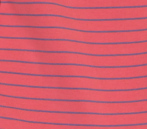 Parker Racerback Dress Red Mini Navy Stripe