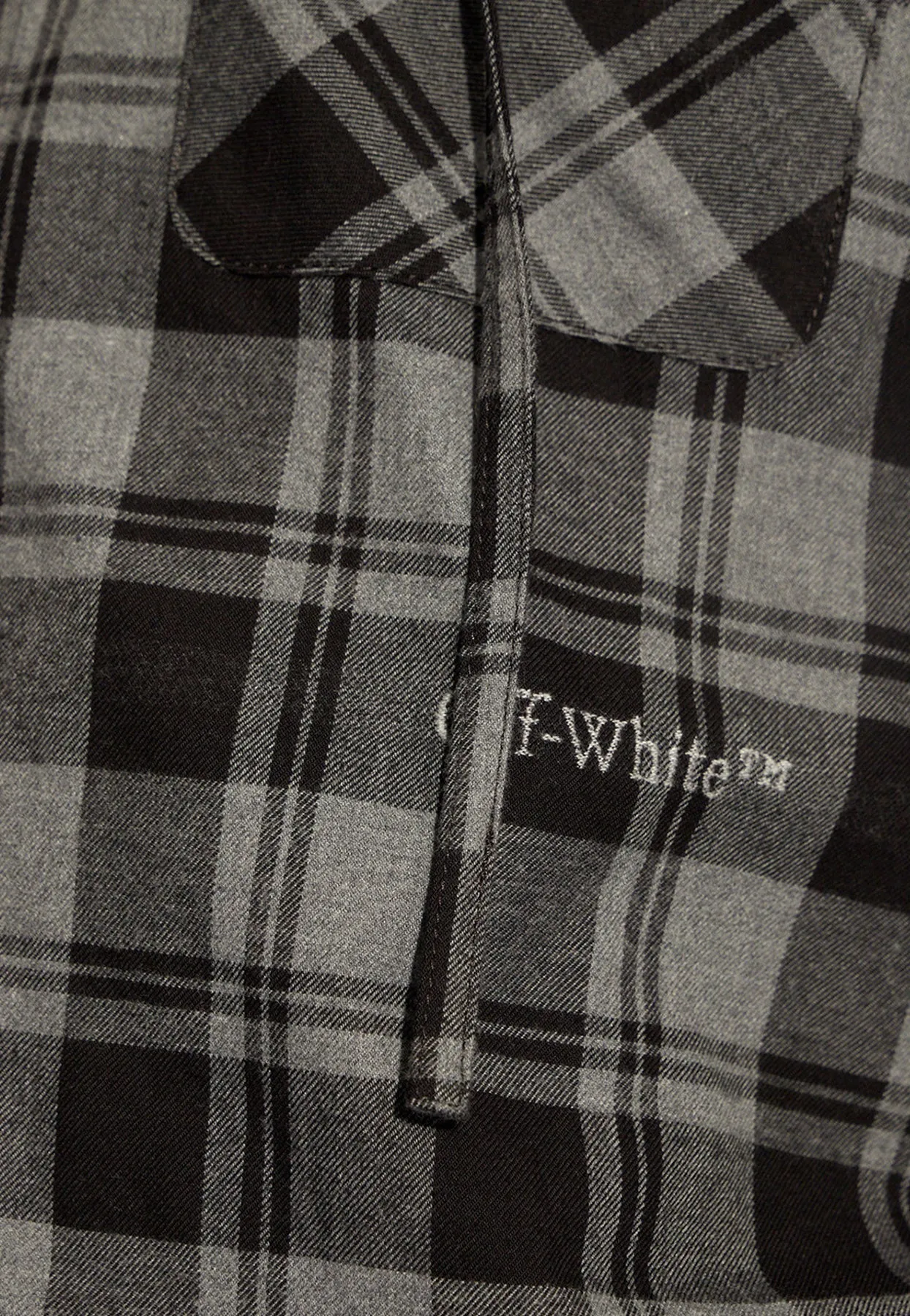 Plaid Check Overshirt with Hood