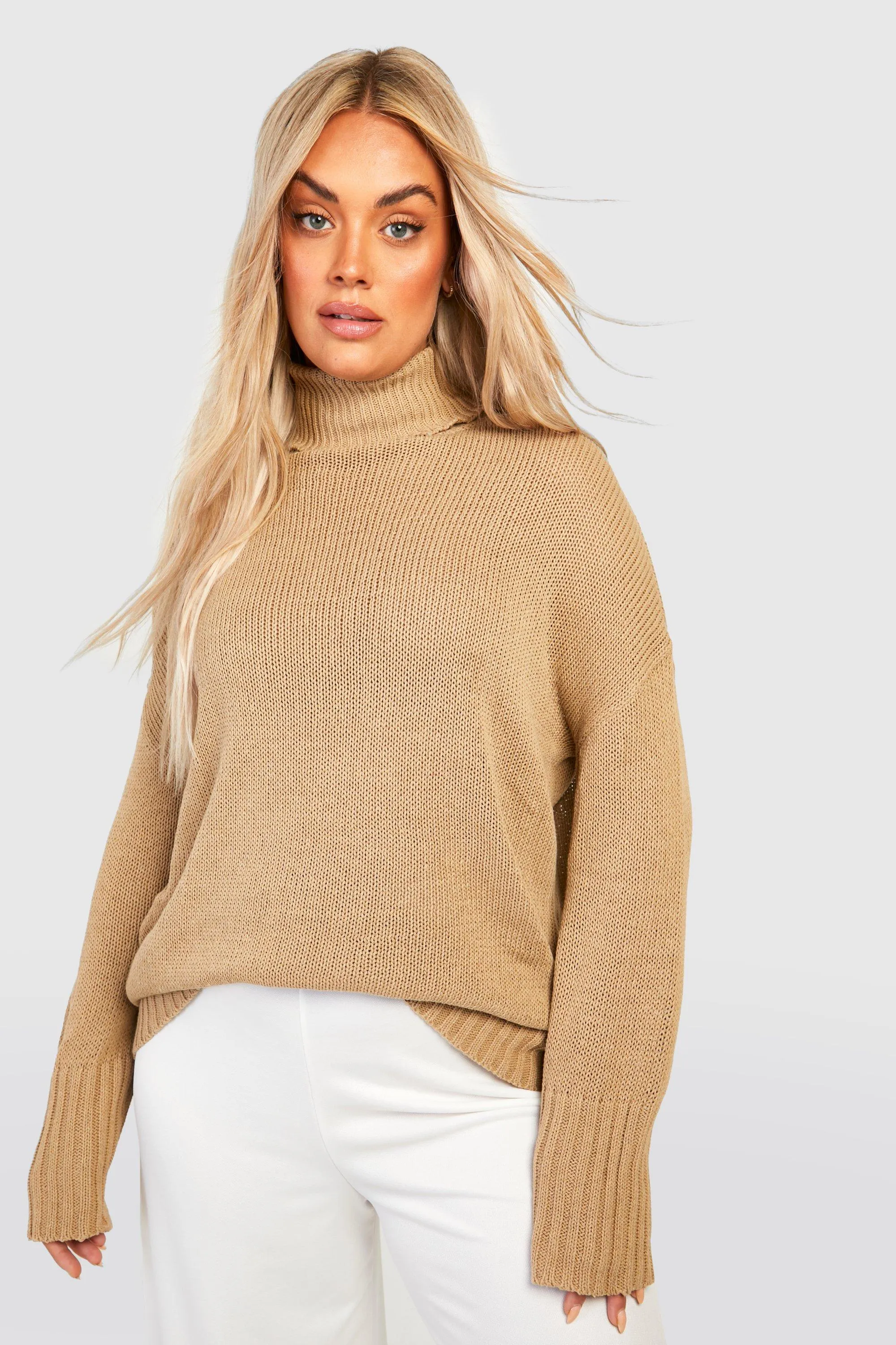 Plus Recycled Turtleneck Sweater