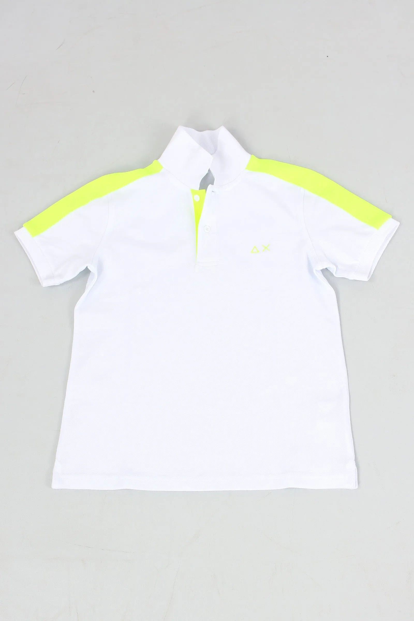 Polo Banda Fluo Spalla Bianco