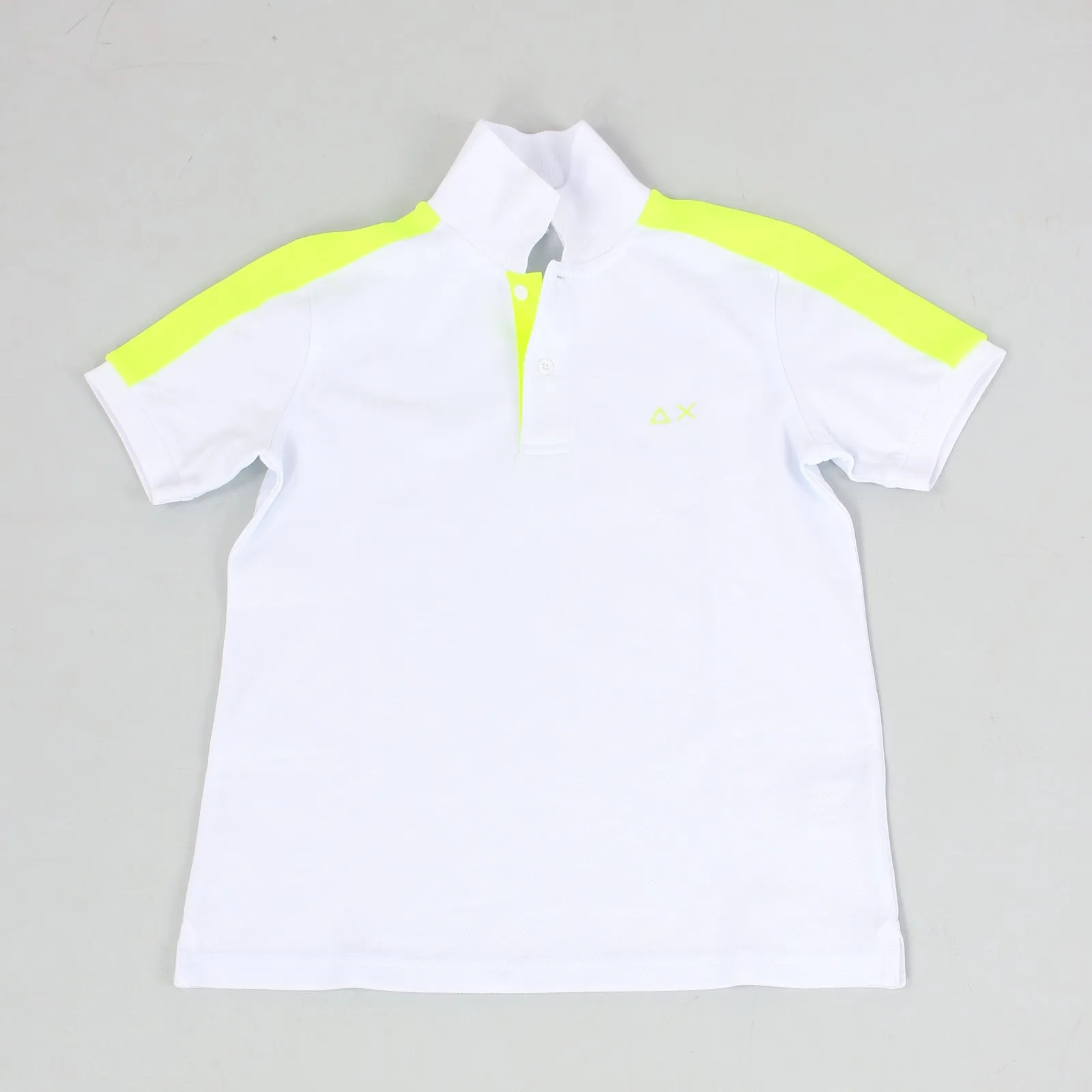 Polo Banda Fluo Spalla Bianco