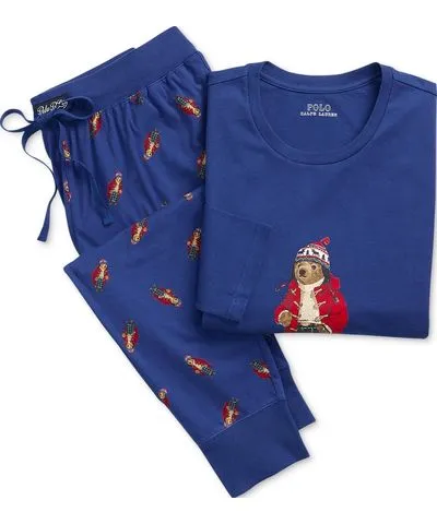 Polo Ralph Lauren Men's 2-Pc. Polo Bear Pajama Set