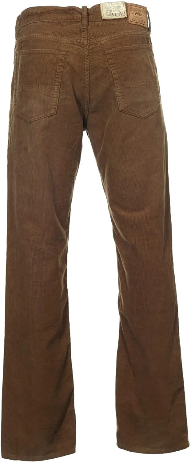 Polo Ralph Lauren Men's Hampton Straight-Fit Corduroy Pant 36Wx30L Light Brown