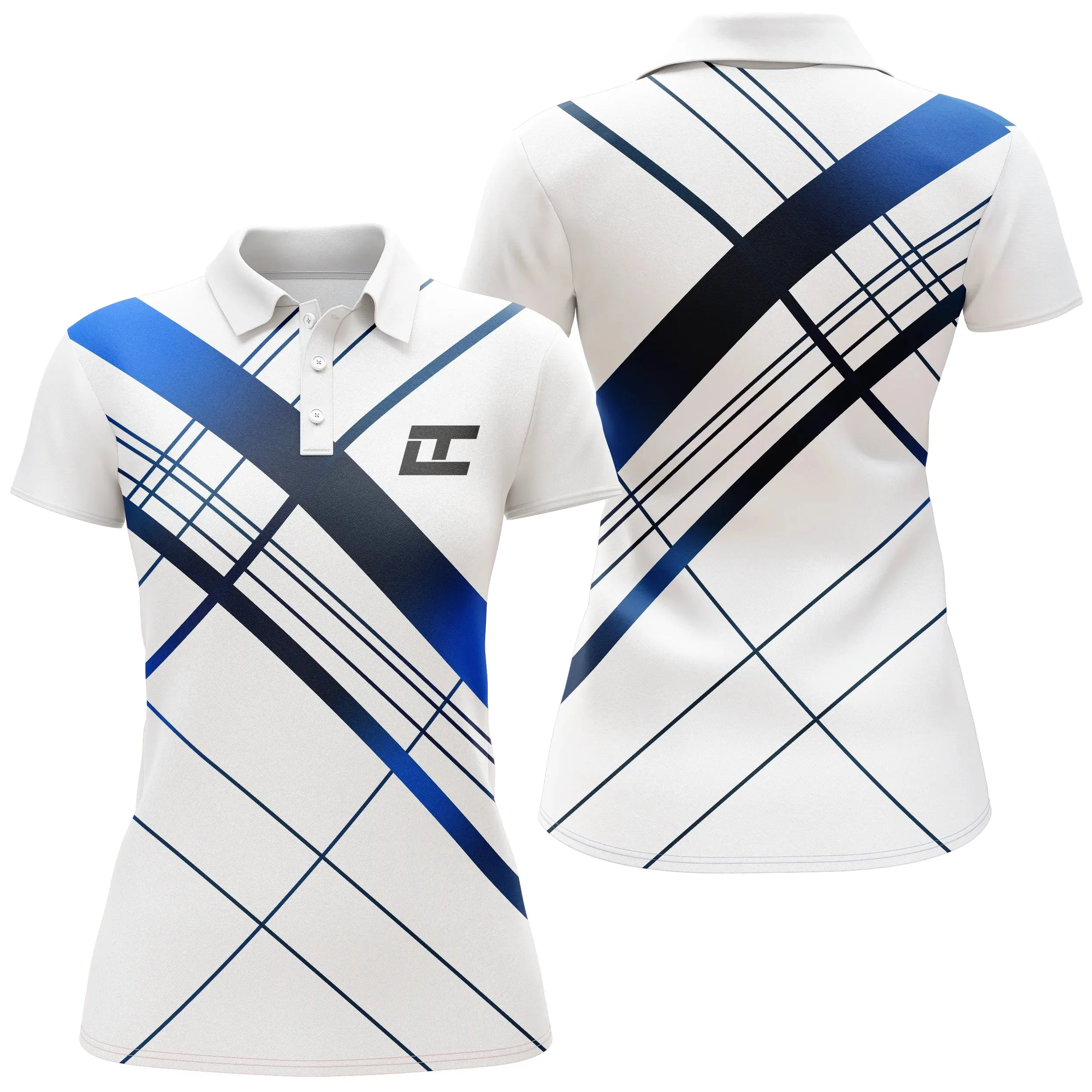 Polo à Séchage Rapide, Polo de Sport Homme Femme, Polo Shirts de Golf, Cadeau Golfeur Légers Hauts à Manches Courtes d'té - CTS1