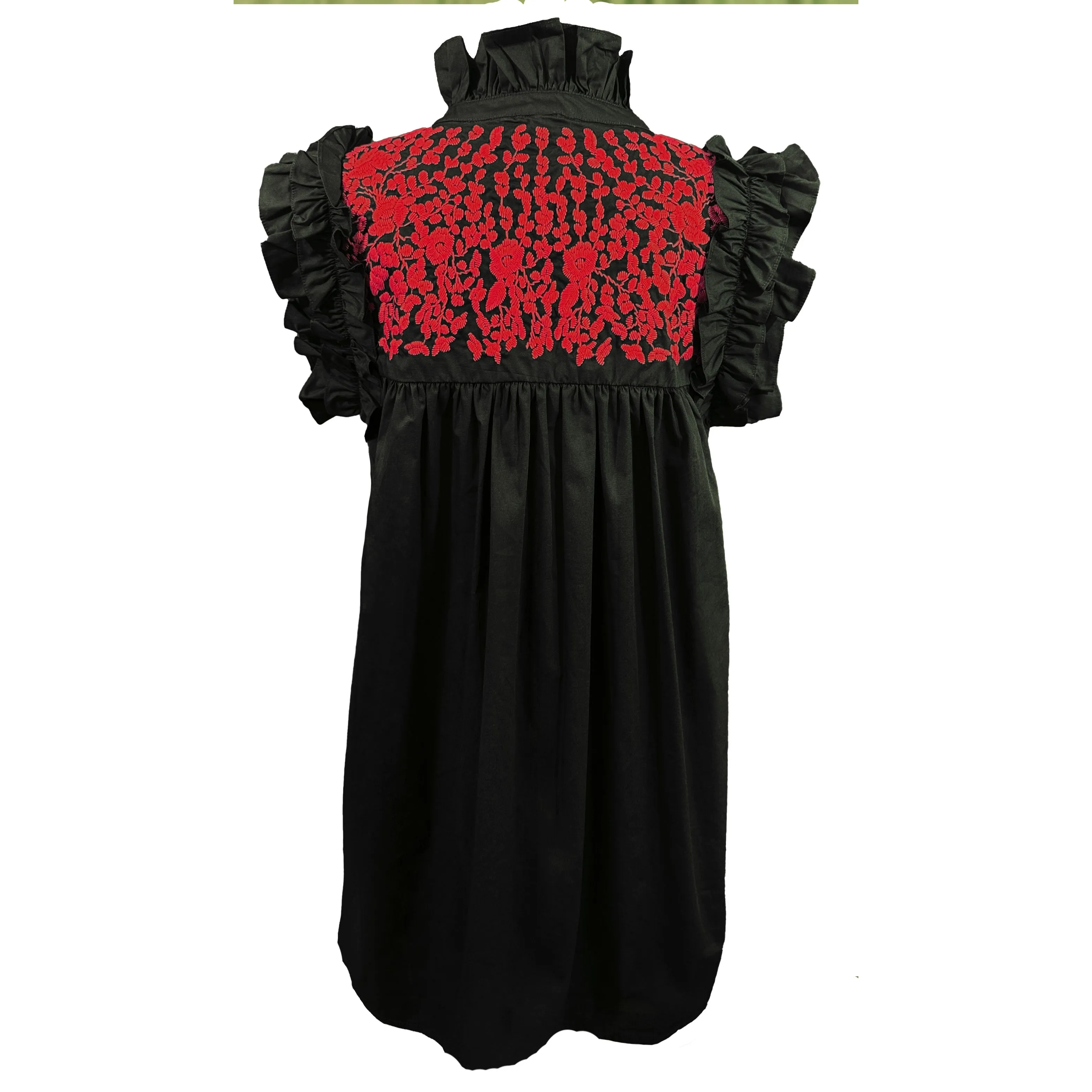 PRE-ORDER: Texas Tech/Georgia Black + Red Hummingbird Dress (early August ship date)