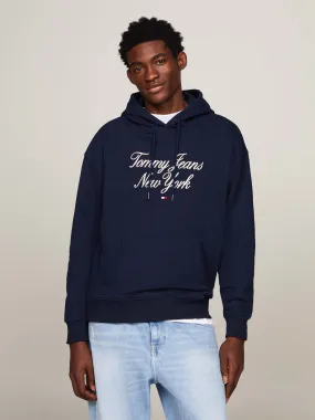 Prep Script Logo Embroidery Relaxed Hoodie | Sweatshirts & Hoodies | Tommy Jeans