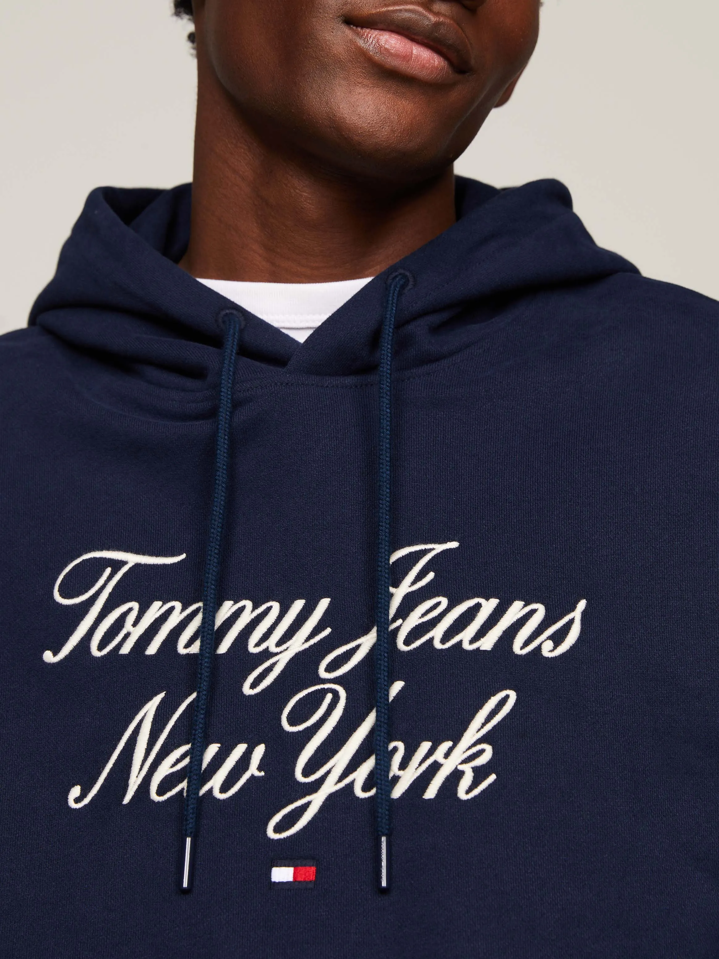 Prep Script Logo Embroidery Relaxed Hoodie | Sweatshirts & Hoodies | Tommy Jeans