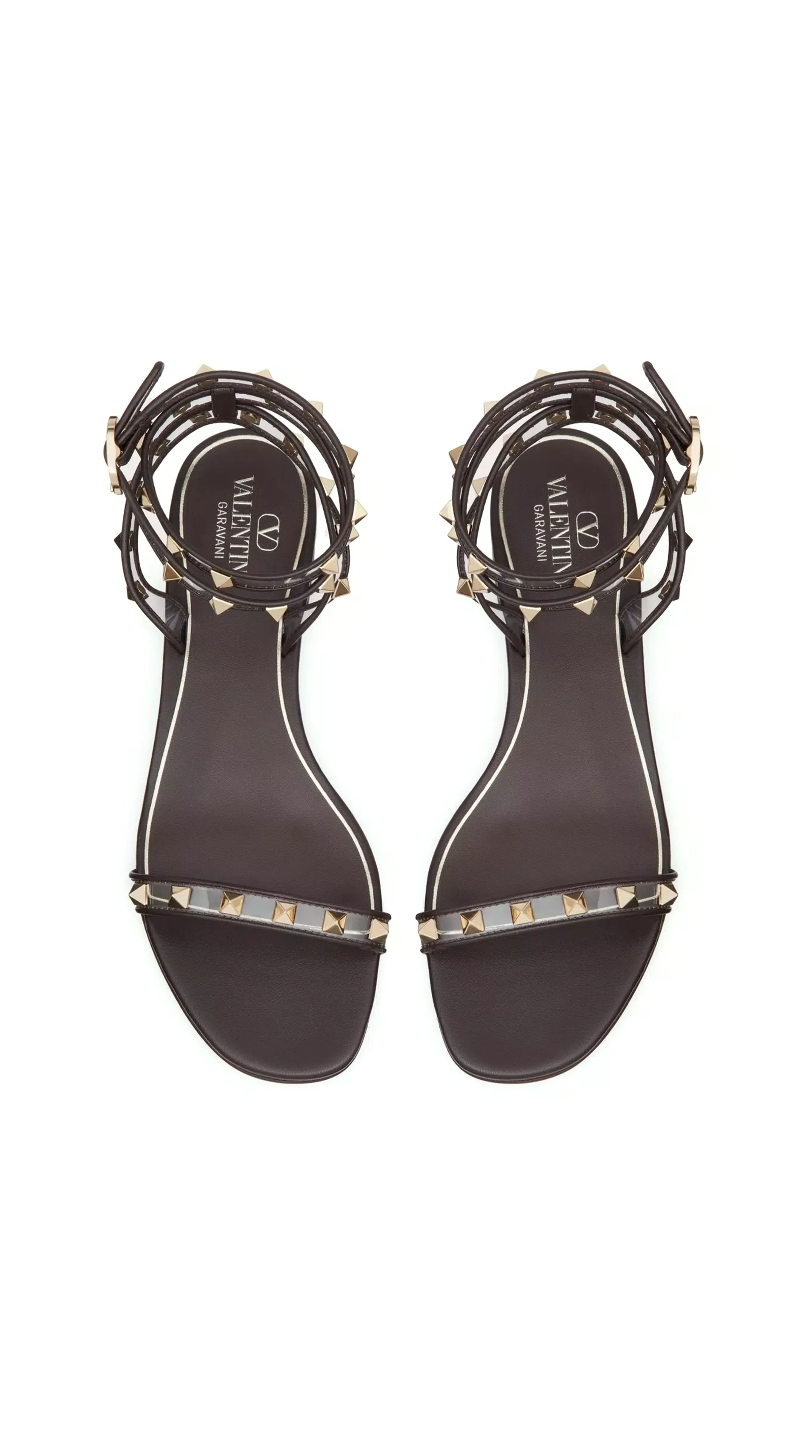 Rockstud Polymer Sandal 15MM - Black/Transparent