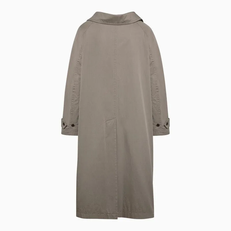 SAND-BEIGE COTTON COAT