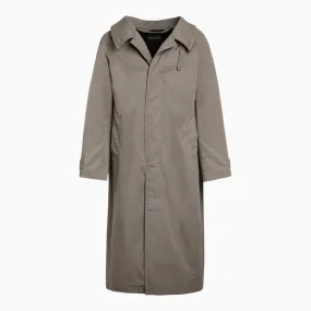 SAND-BEIGE COTTON COAT