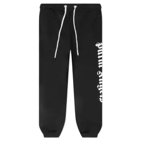 Side Logo Sweatpants - Black/White