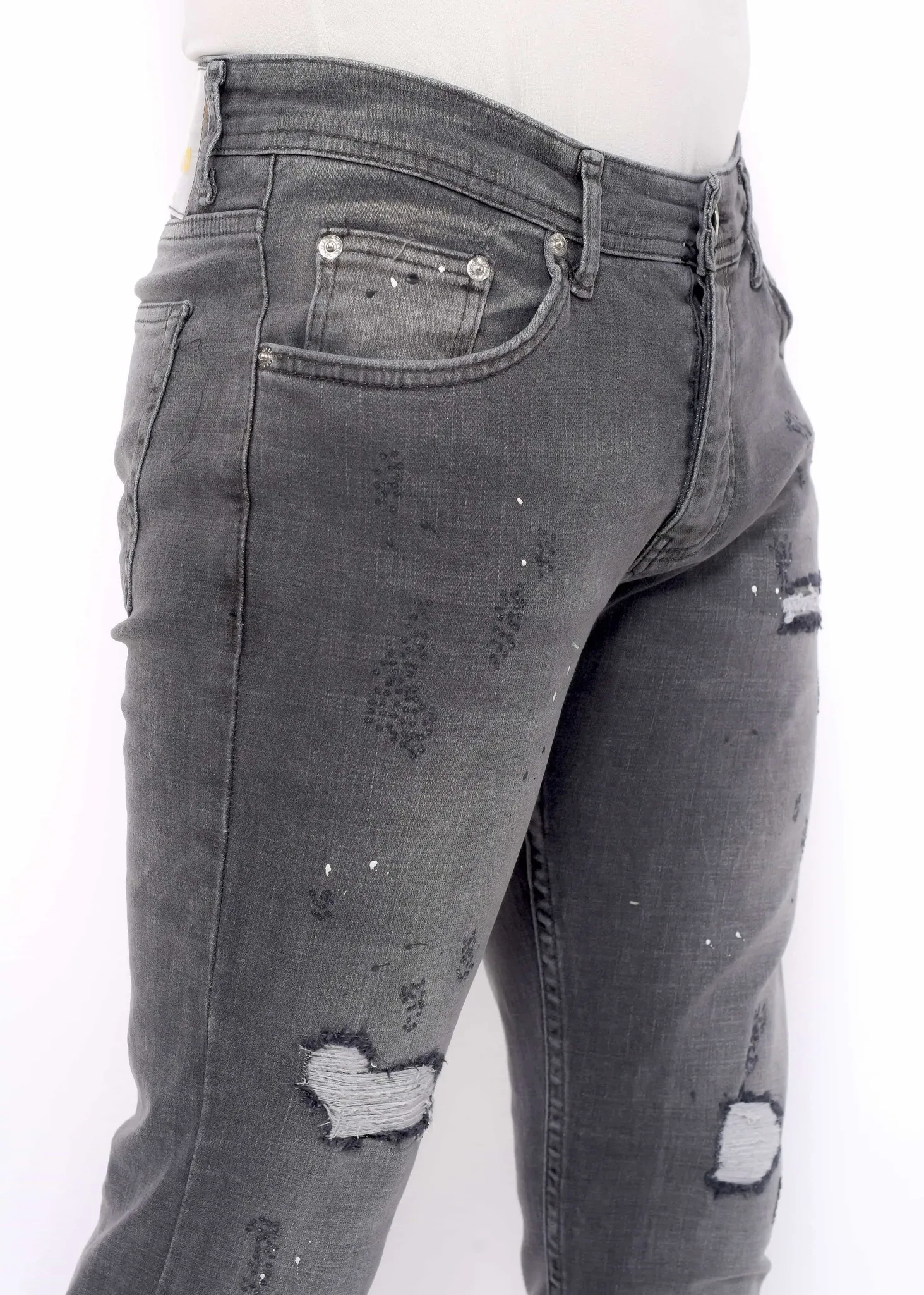 Slim Fit Jeans Men With Rips | NEW |