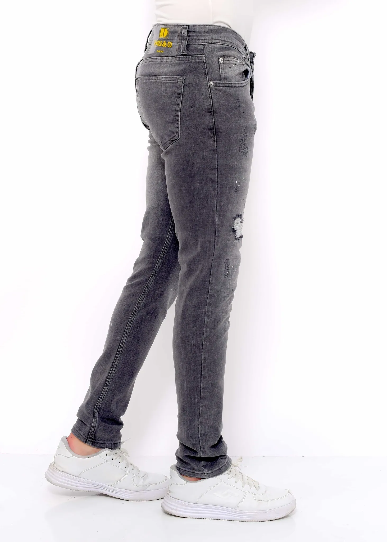 Slim Fit Jeans Men With Rips | NEW |