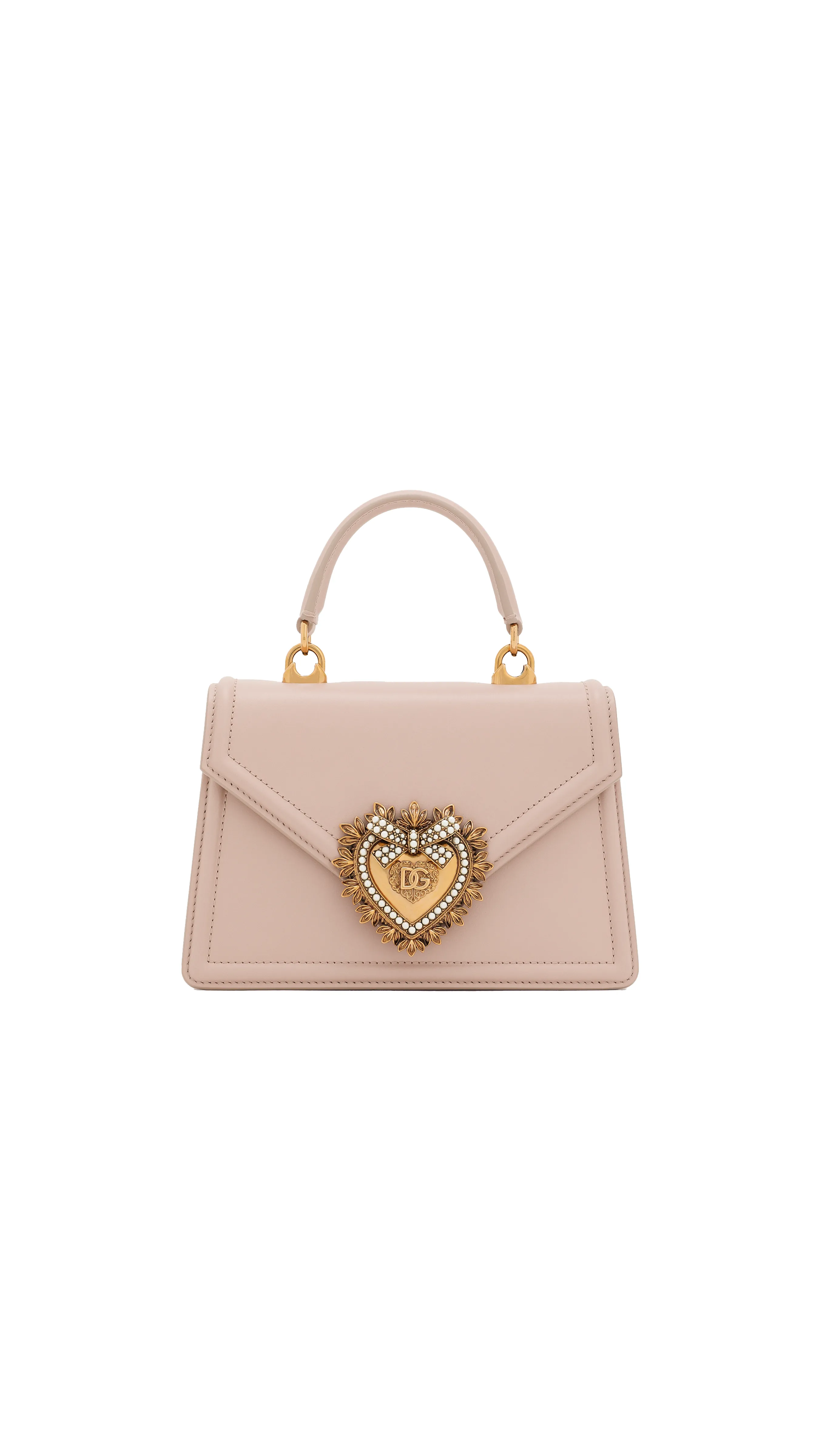 Small Smooth Calfskin Devotion Bag - Pale Pink