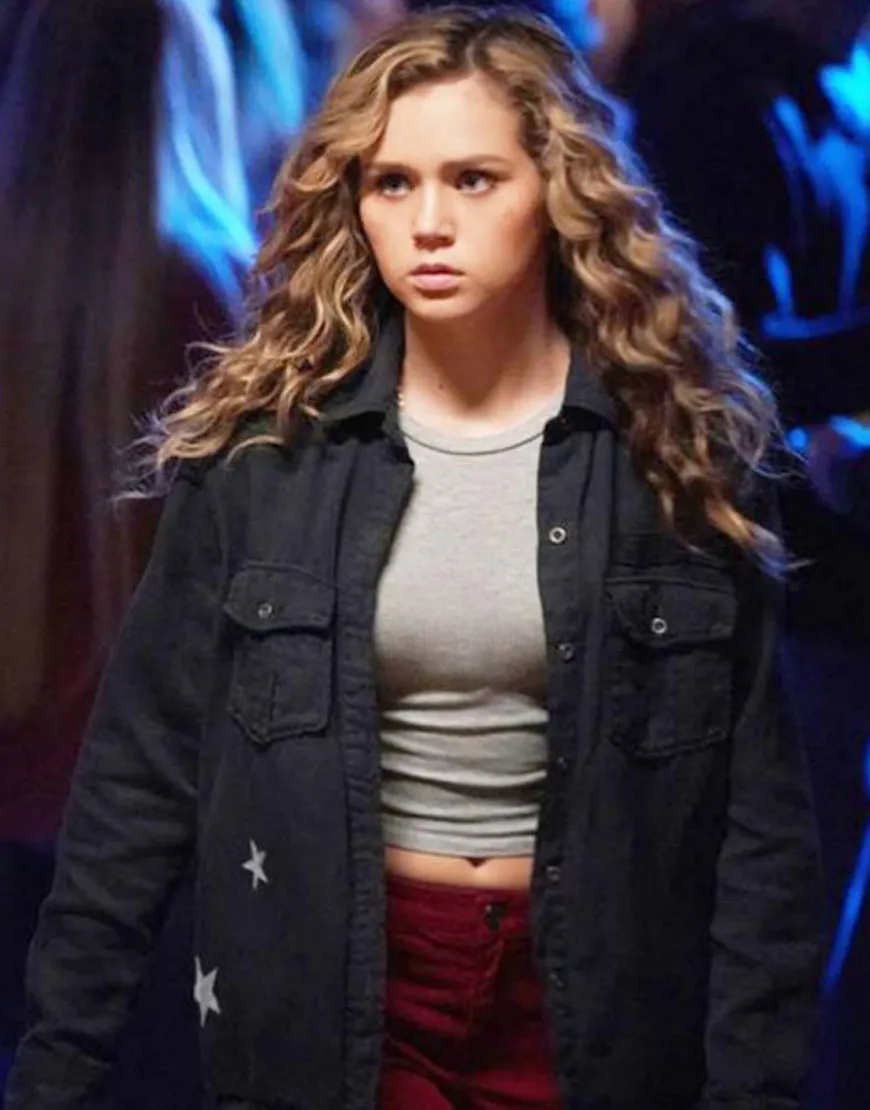 Stargirl Courtney Whitmore Black Jacket | Brec Bassinger Jacket | 40% Off