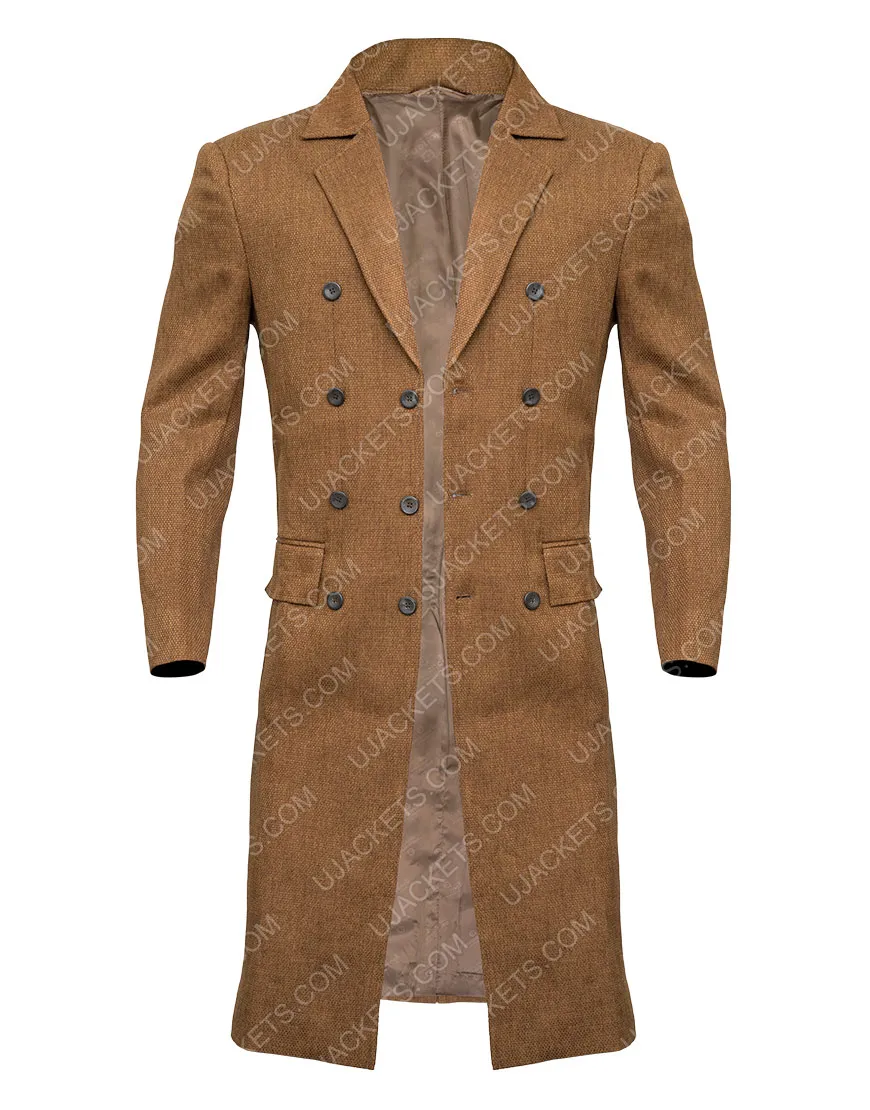 Tenth Doctor Who Long Coat | David Tennant Brown Wool Coat | 40%OFF!