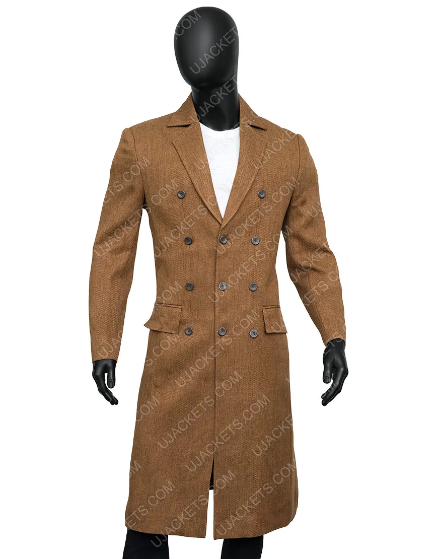 Tenth Doctor Who Long Coat | David Tennant Brown Wool Coat | 40%OFF!